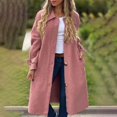 thumbnail image 4 of Niaviben Women's Wool Pea Coat Warm Coats for Women Long Peacoat Women's Coats Women's Jackets Ladies Jackets Womens Jackets Casual Pink L, 4 of 6