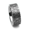 thumbnail image 2 of 8MM Comfort Fit Titanium Wedding Band Star Of David Flat Ring (Size 6 to 14), 2 of 3