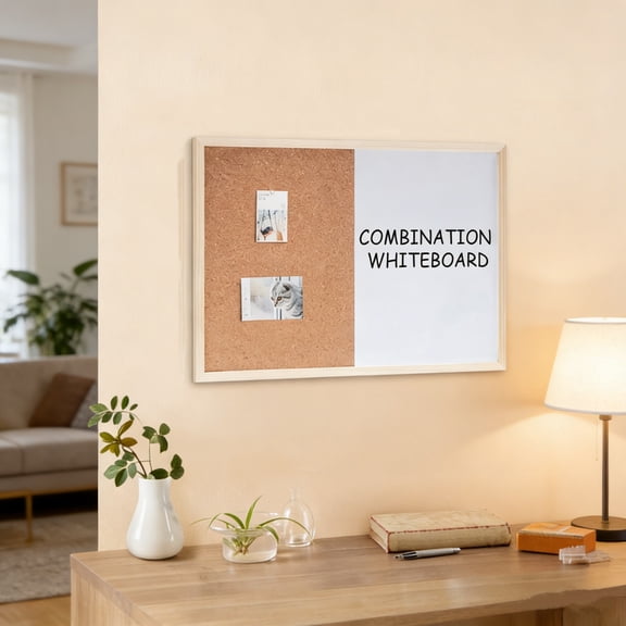 NWOKYZGH 2pc Magnetic Whiteboard Cork Board Combination Memorandum Board Suitable for office Home Student Photo Display Board 5ml