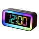 thumbnail image 1 of Lámpara Reloj despertador con luz nocturna digital LED reloj electrónico luminoso de escritorio (negro) JShteea Para estrenar, 1 of 9