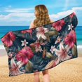thumbnail image 4 of Garronmavis Tropical Floral Car Seat Towel Cover with Storage Bag Stain Resistant Easy InstallationFront Car Seat Protector Universal Fit for Cars SUV Trucks Sedan Van Auto Interior Accessories, 4 of 9