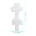 thumbnail image 3 of Zoyueyie 4pcs Toilet Seats Screws Bolts Mounting Screws Toilet Seat Parts (28mm), 3 of 10