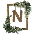thumbnail image 2 of BKER Wooden Alphabet Wreath For Wall Home Living Room Bedroom Decorative Letter Sign With Hook And Rope For DIY Word Display, 2 of 5