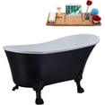 thumbnail image 2 of 55" Streamline N361BL-IN-BL Clawfoot Tub and Tray With Internal Drain, 2 of 9