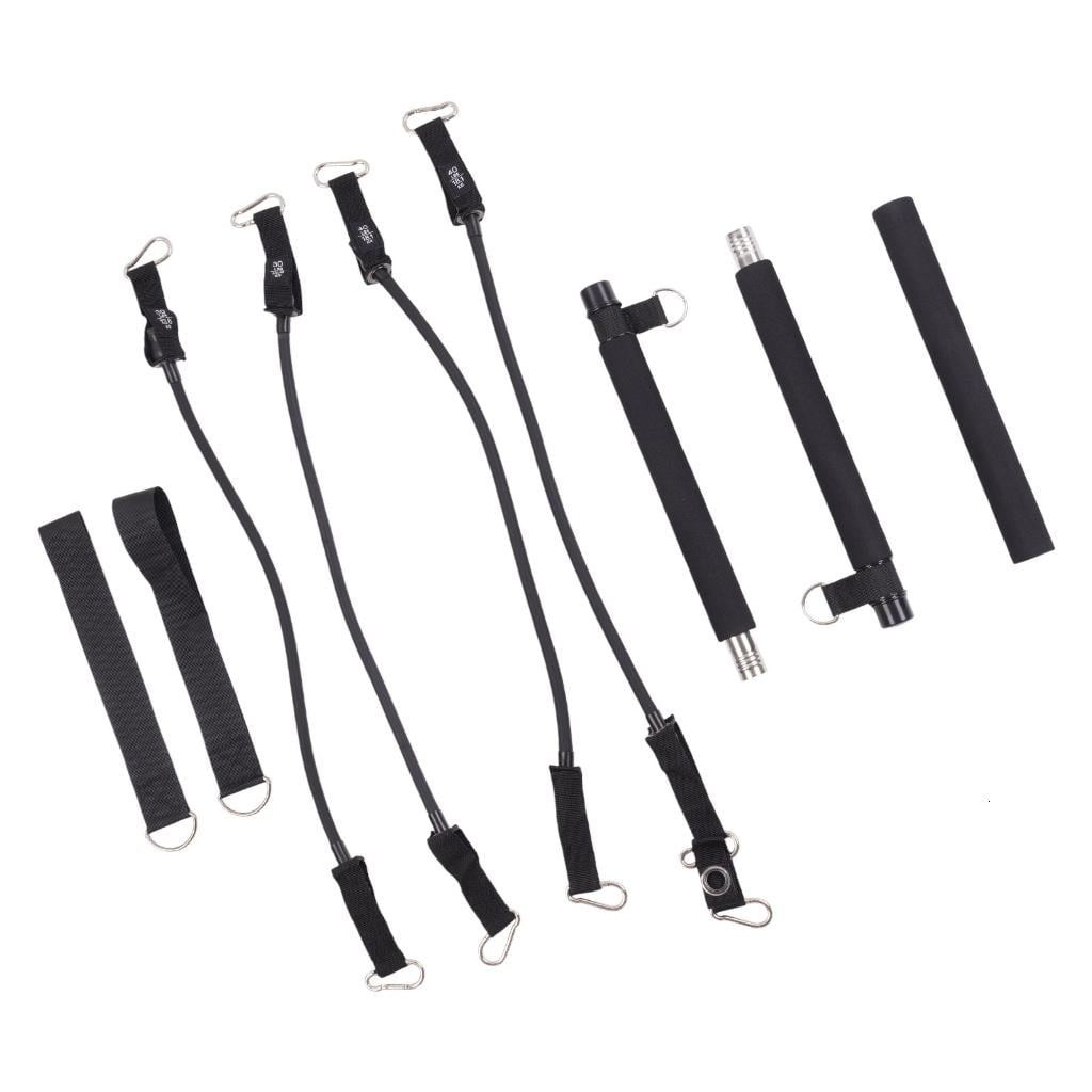 Yihuala Pilates Rod with Resistance Band, Home Gym Strength Training Equipment for Full Body Workouts - Women & Men