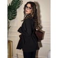 thumbnail image 6 of Women'S Long Sleeve Button Down Shirts Tie Waist Casual Loose Blouses Tops, 6 of 7