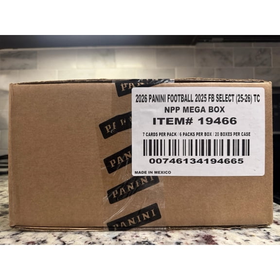 2025 Panini Select Football Mega Box (Pink Prizm) Case (20)