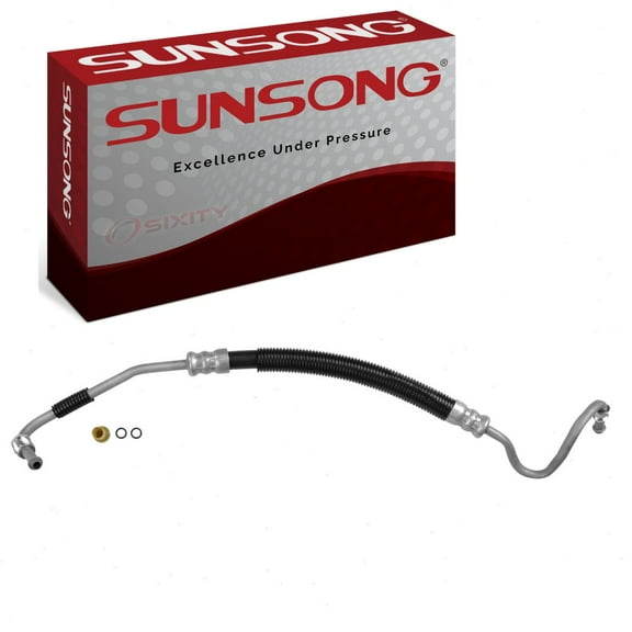 Sunsong Pump To Hydroboost Power Steering Pressure Line Hose compatible with GMC Sierra 3500 HD 2007-2010