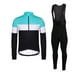 thumbnail image 2 of SPEXCEL 2021 - Conjunto de maillot y pantalones con tirantes de ciclismo térmicos de invierno de alta calidad para hombre, tejido polar cálido con bolsillo con cremallera, 2 of 5