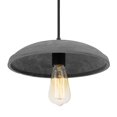 thumbnail image 4 of Worldwide Lighting  3.25 x 12 x 12 in. Remington 1-Light Concrete Grey Shade Pendant, Black, 4 of 7