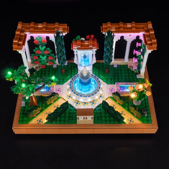 Light Kit for Lego Fountain Garden 10359- Led Lighting DIY Gift Compatible with Building Blocks Model (NOT Included The Model Set)