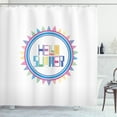 thumbnail image 1 of Ambesonne Hello Summer Shower Curtain, Retro Geometrical, 69"Wx75"L, Multicolor, 1 of 3