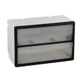 thumbnail image 2 of Organizador de cajones para guardar cosas, contenedor con compartimentos, caja de herramientas para baño, garaje, organización para tuercas, cuentas, 2 cajones, 2 of 8
