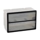 thumbnail image 2 of Organizador de gabinete de almacenamiento con cajones para baño, herramienta con compartimento contenedor para 2 cajones, 2 of 9