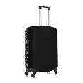 thumbnail image 3 of Xecao Black White Leaves print Elastic Luggage Cover, with double-sided print , is perfect for travel, business, and daily use, 3 of 9