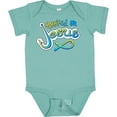 thumbnail image 3 of Inktastic Hooked on Jesus Christian Boys or Girls Baby Bodysuit, 3 of 5