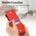 thumbnail image 4 of ELEHOLD Leather Wallet Case for Motorola Motorola Razr+ 2025/2024 with Card Slot Finger Ring Holder Slim Thin Premium PU Leather Anti-Scratch Shockproof Protective Case for Men Women, Orange, 4 of 9