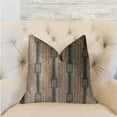 thumbnail image 2 of Plutus Gusto Square Blue Luxury Throw Pillow - Double sided 20" x 20", 2 of 3