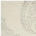 thumbnail image 3 of SAFAVIEH Bella Laurel Floral Paisley Wool Area Rug, Ivory/Beige, 5' x 5' Square, 3 of 4