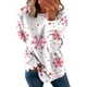 thumbnail image 1 of Gibobby Sudadera navideña mujer de otoño para mujer Tops Sudadera informal Estampado de Navidad Sudadera con capucha(Rosa,G), 1 of 4