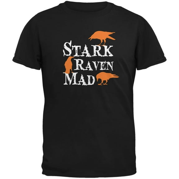 Old Glory Mens Halloween Stark Raven Mad Short Sleeve Graphic T Shirt