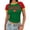 Dark Green #36, variant on Soccer Cup Shirts 2026 Women Crop Raglan Short Sleeve Slim Fit T-Shirt USA Mexico Printed Graphic Soccer Fans Jersey Yellow S