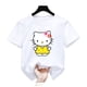 thumbnail image 1 of Camisetas de Hello Kitty para niños, camisa de manga corta con cuello redondo, informal, holgada, 3d, Anime, Verano, 1 of 4