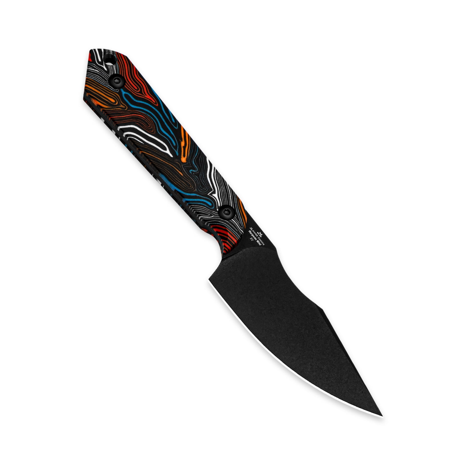 Kizer Mini Harpoon Fixed Blade Knife 3V Blade G10 Handle Pocket Tactical Knives 1040S6
