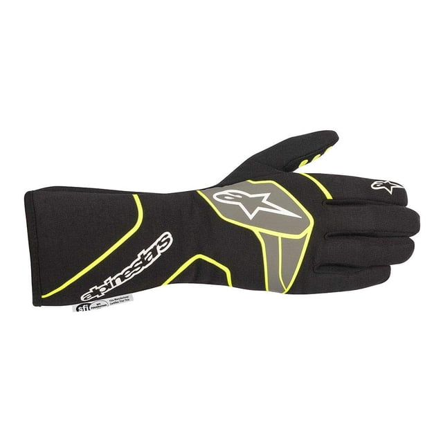 Guantes Alpinestars TECH-1 Race V2 GL SF negro/amarillo fluo XL