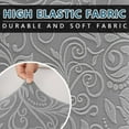 thumbnail image 6 of TOPCHANCES Stretch Sofa Cover with Cushion Cover, Jacquard Fabric Armchair Loveseat Sofa Slipcover, Non-slip Couch Protector, Friendly to Pets (Light Gray, For 3-Seater Sofa), 6 of 8
