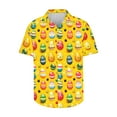 thumbnail image 4 of GERsome Mens Hawaiian Shirts Loose Fit Vacation Shirts Short Sleeve Button Down Easter Shirt for Men S-5XL, 4 of 5