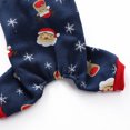 thumbnail image 4 of Pijamas navideños para perros Ropa para mascotas Disfraces navideños para perros Monos para cachorros (azul marino), 4 of 6