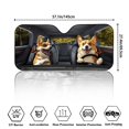 thumbnail image 5 of Xoenoiee Funny Corgi Dog Butterfly Print Automotive Windshield Sunshades with Suction Cups, Foldable Truck Suv Front Window Shield Blocker Visor Protector Cover for Interior Accessories, 5 of 7