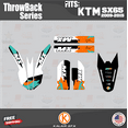 thumbnail image 4 of Kalair GFX Graphics Kit for Ktm 65SX SX65 (2009-2015) Throwback Series, 4 of 5
