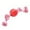 Red, variant on Nilnehc Dog Rope Chew Toy,TPR Ball Tug Toy with Double Knots,Interactive Teeth Cleaning Toy for Small Medium Dogs,Indoor Outdoor Play,Blue 7.9in