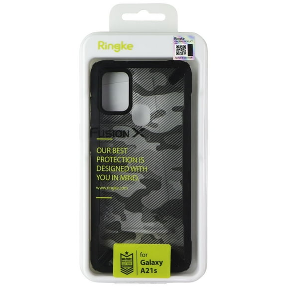 Ringke Fusion X Series Case for Samsung Galaxy A21S - Black Camo