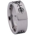 thumbnail image 3 of Vegvisir Compass Tungsten Carbide Ring, 3 of 9
