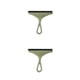 thumbnail image 4 of Wosthever cepillo de limpieza limpiaparabrisas herramienta de limpieza mano de obra fina práctico ABS ahorro de espacio fregador de pared Verde 2piezas, 4 of 6