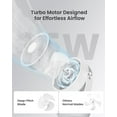 thumbnail image 3 of Air Circulator Fan for Bedroom, 13" Table Fan with Remote, 90° Oscillating & 120° Tilt, 60ft Strong Airflow, Quiet 25dB Electric Fan with 4 Speeds, 4 Modes & 12H Timer, 3 of 4