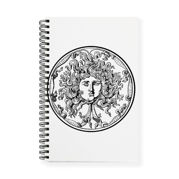 CafePress - Medusa - Spiral Bound Journal Notebook, Personal Diary Dot Grid