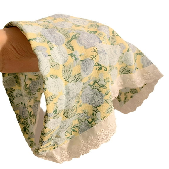 TELOLY Bandanas for Women,Cotton Neck Scarf for Women,Bandanas for Women,Blue