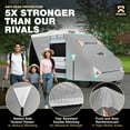 thumbnail image 3 of Knox CB710N 18-20.5 ft. 3rd Gen Anti-Tear 7 Layer APEX Fabric Class B RV Cover for Motorhomes, Gray, 3 of 9