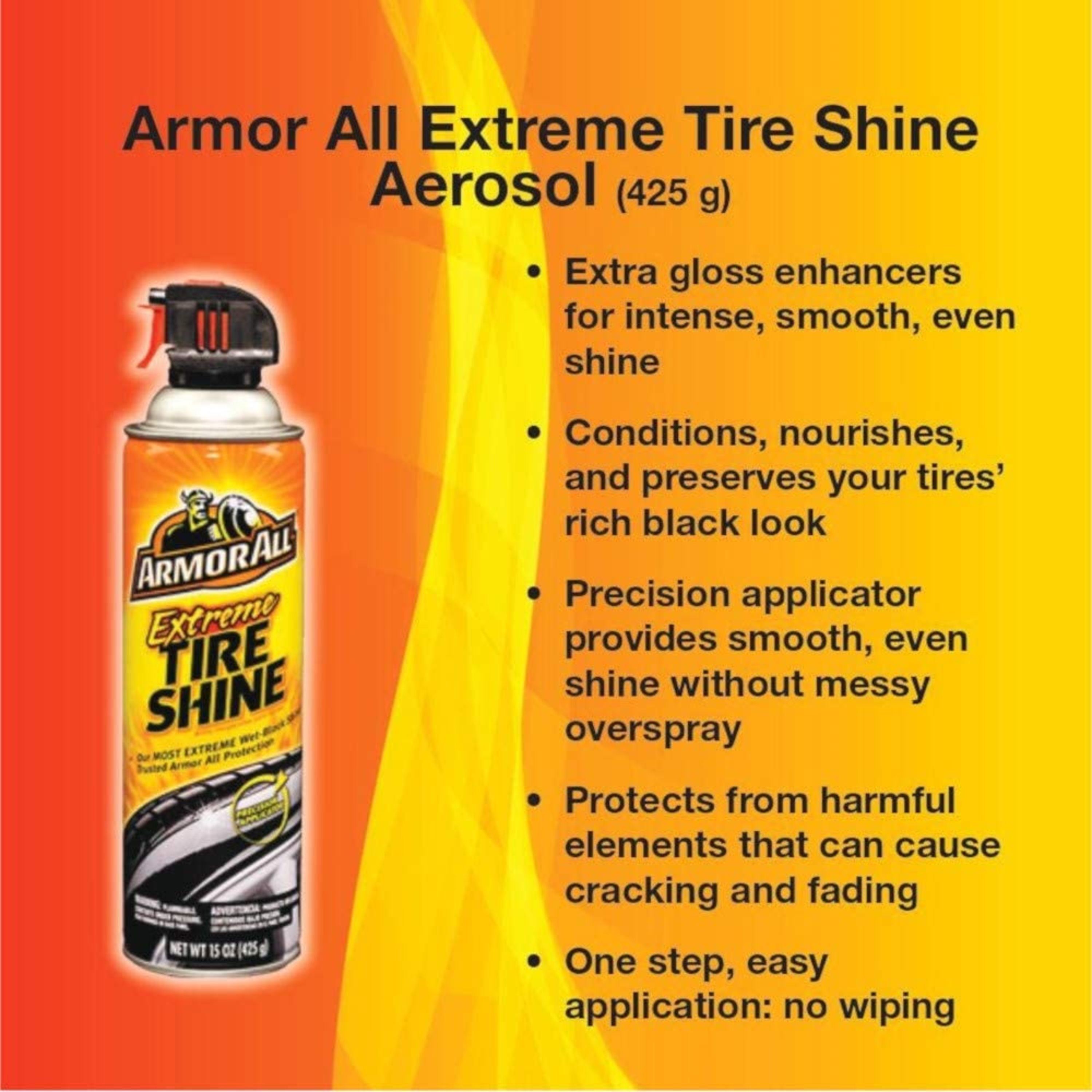 Armor All Extreme Tire Shine Aerosol - 15 OZ - image 3 of 4