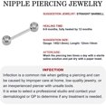 thumbnail image 3 of Glaciersei F136 Titanium Nipple Rings for Women & Men - 14G Hypoallergenic Straight Barbell, 3 of 5