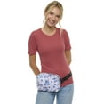 thumbnail image 5 of Disney Stitch Belt Bag Crossbody Fanny Pack Waist Bag Women's Floral Print Blue, 5 of 8