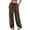 Coffee, variant on Women's Leopard Print Low Waisted Drawstring Casual Pants Straight Leg Wide Leg Pants Womens Flax Pants Casual Pants for Women for Work Very Soft Harem Pants for Women with Pockets Women Pants Casual