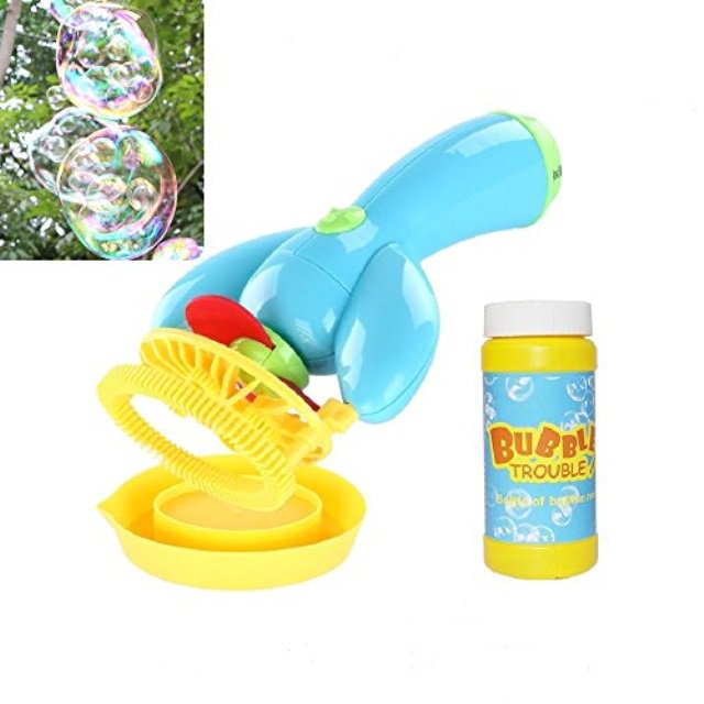 inestingsport electric bubble machine+a tray+bubble solution for kids