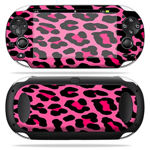 MightySkins Skin Compatible with PS Vita PSVITA Playstation Vita Portable wrap Sticker Skins Pink Leopard