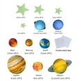 thumbnail image 6 of 100 Pcs Stars and Planets Luminous Wall Stickers - Glow in The Dark Planets, Bright Solar System Wall Stickers -Sun Earth Mars and so on Ceiling Decals for Bedroom Living Room, 6 of 7