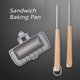 thumbnail image 1 of Sándwich Pan Sartén para tostar pan, máquina para hacer tortitas de doble cara con 2 asas, utensilios de cocina, 1 of 7